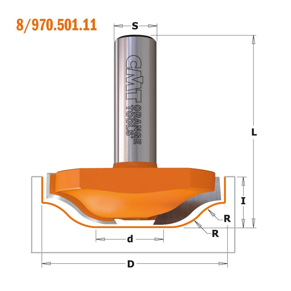 CMT Orange Tools Stile & Panel Carbide Tipped Router Bits for MDF