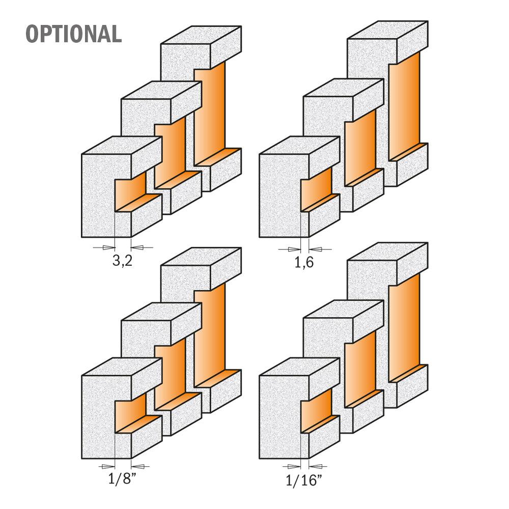 CMT Orange Tools Solid Surface Inlay Carbide Tipped Router Bits with Bearing view 3